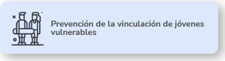 Prevención de la vinculación de jóvenes vulnerables